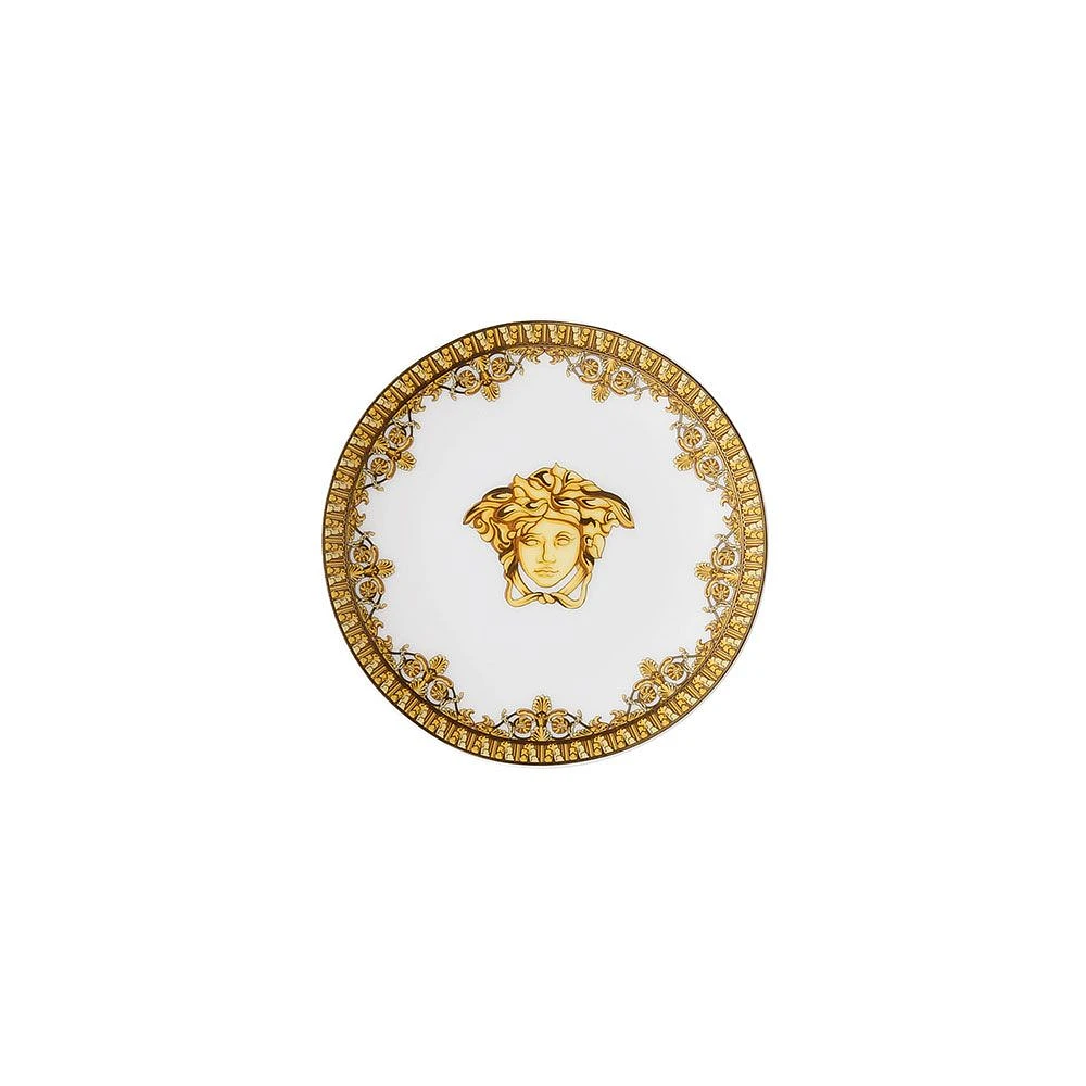 Assiette dorée et blanche Versace « I Love Baroque » - 10 cm