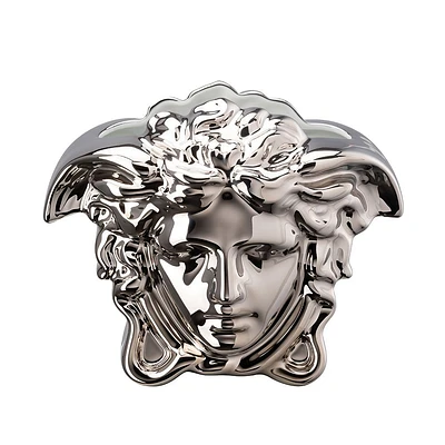 Medusa Shaped Silver Vase by Versace