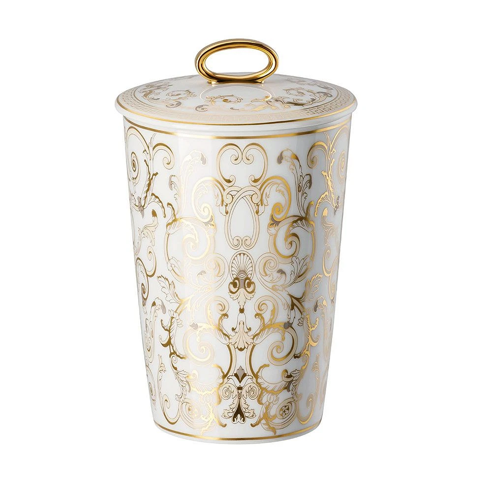 Versace White Votive Candle with Lid