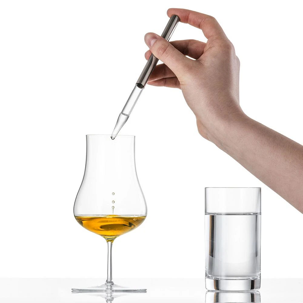 Pipette à whisky platine par Eisch