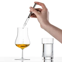 Pipette à whisky platine par Eisch