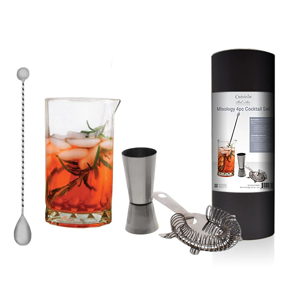 Mixology 4-Piece Cocktail Tool Set by Bel-Air