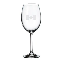 Ensemble de 6 verres à vin « Canada Print » par Cuisivin