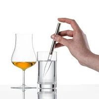 Pipette à whisky platine par Eisch