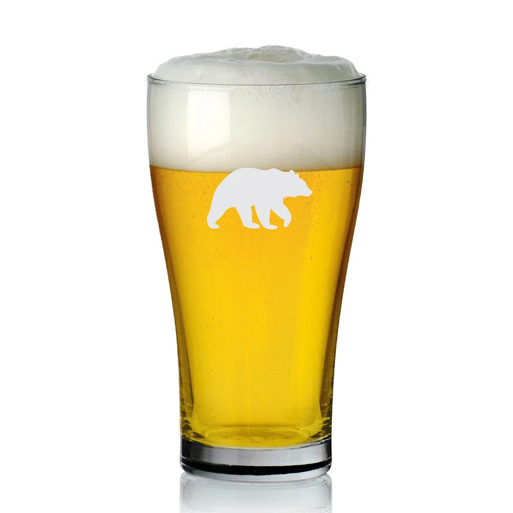 Set of 6 Bear Print Beer Glass by Cuisivin