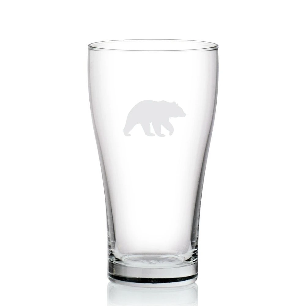 Set of 6 Bear Print Beer Glass by Cuisivin