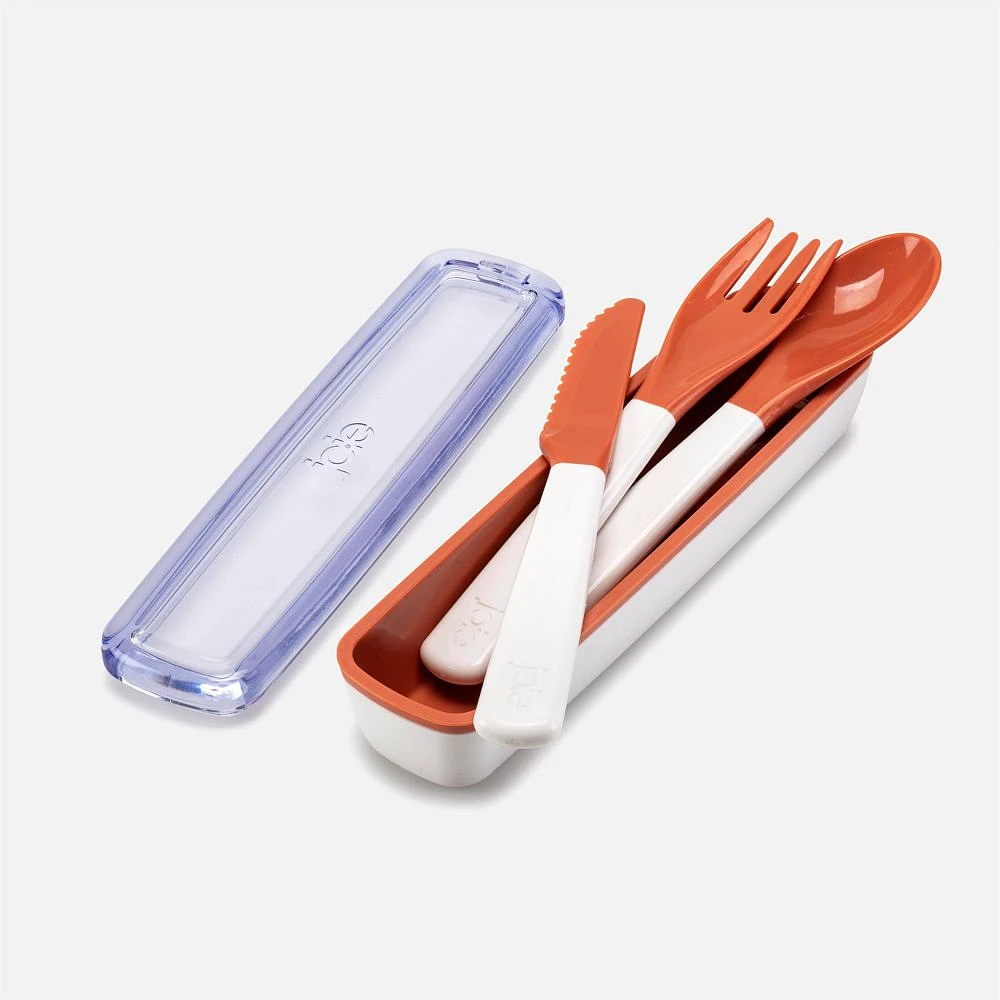 On-the-go Cutlery, 4 Pieces - Terra Cotta 