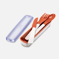 On-the-go Cutlery, 4 Pieces - Terra Cotta 