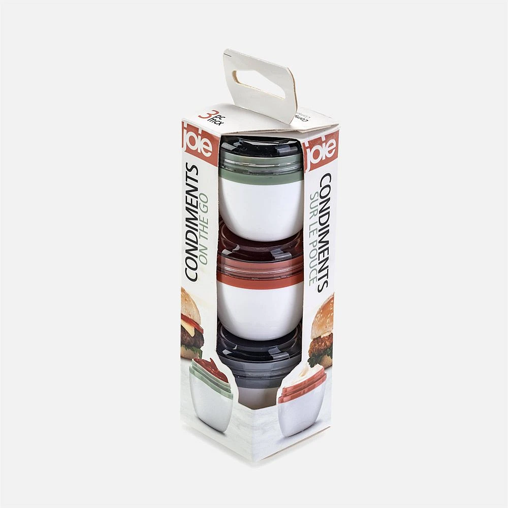 Condiments on-the-go, Set of 3