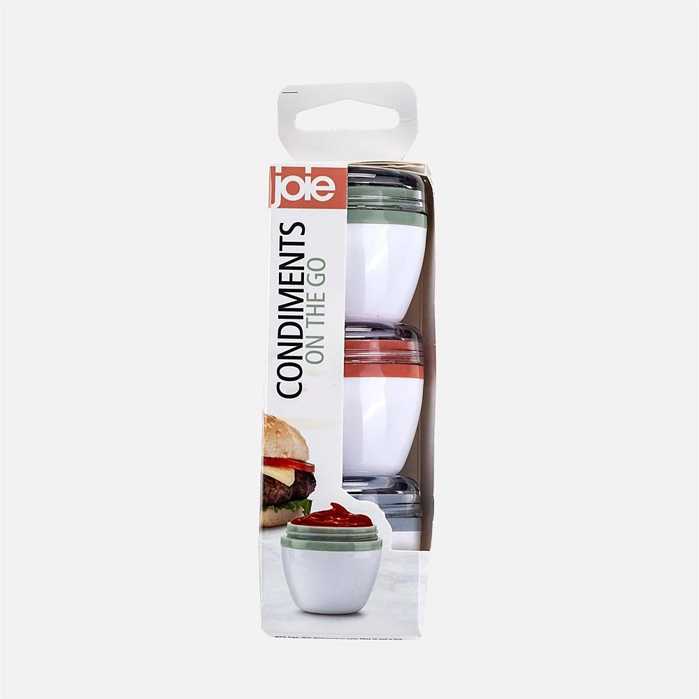 Condiments on-the-go, Set of 3