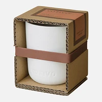 Candle in Ceramic Vessel 2 Wick - Teak