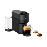 Machine à café et espresso à capsule Nespresso® Vertuo POP+ par De'Longhi - Noir réglisse