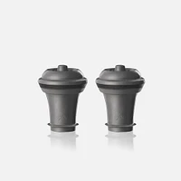  Vacu Vin Vacuum Wine Stopper, Set of 2 - Grey