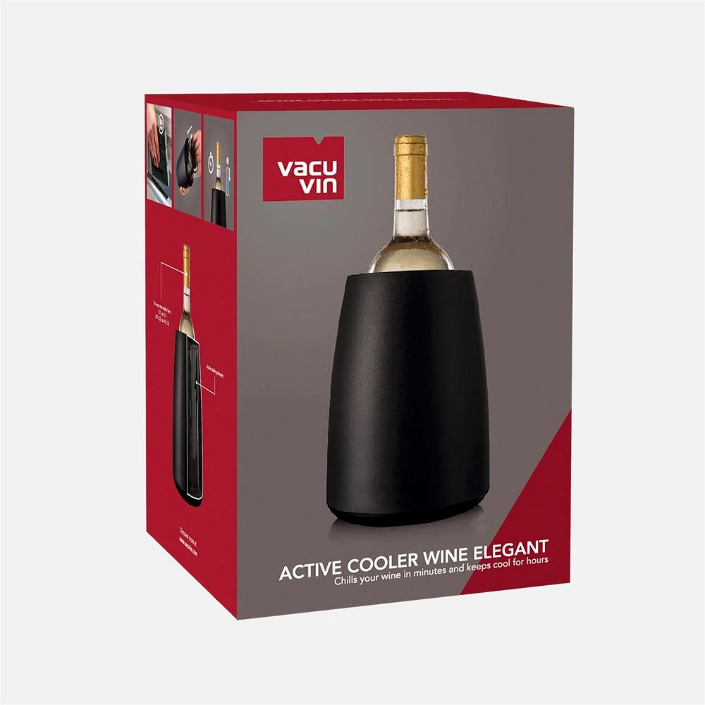 Vacu Vin Elegant Wine Active Cooler - Black