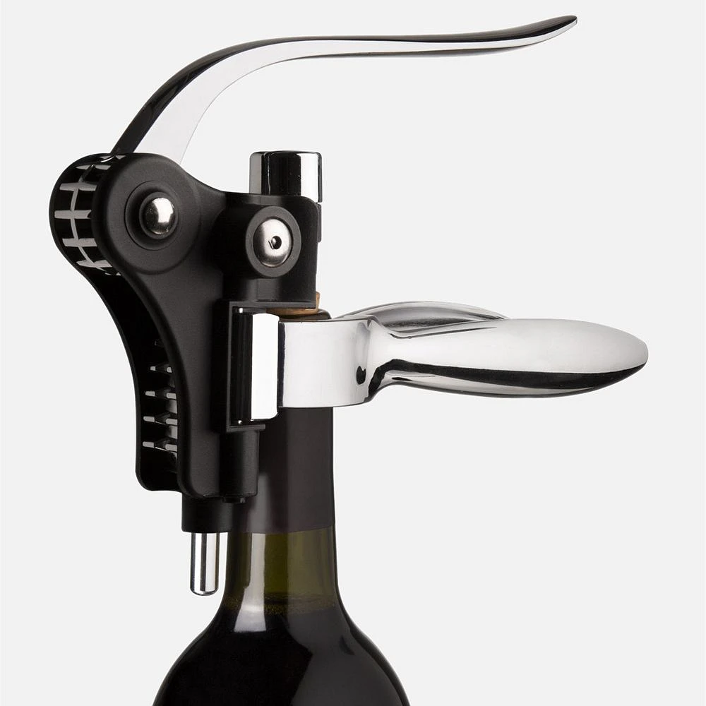 Vacu Vin Lever Horizontal Corkscrew - Black