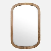 Miroir rectangulaire effet Bois