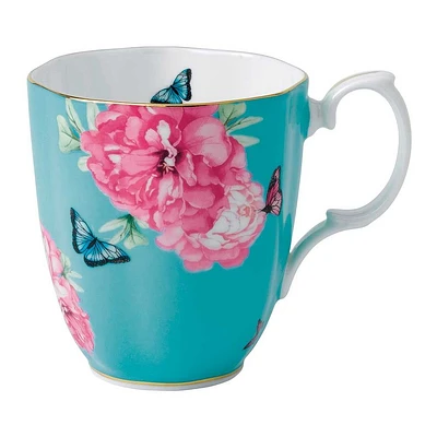 Tasse vintage turquoise Miranda Kerr 13,5 once par Royal Albert