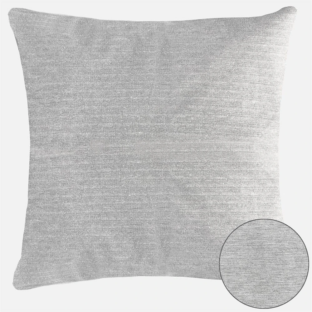 Coussin reversible en platine « Yale » - 20 po x 20 po