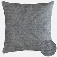 Coussin reversible argenté « Yale »  - 20 po x 20 po