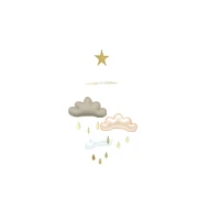 Cloud Mobile - Taupe, Peach & White