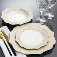 Victor 18-Piece Bone China Dinnerware Set by Brilliant