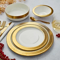 Brilliant Glory Gold 24-Piece Dinnerware Set