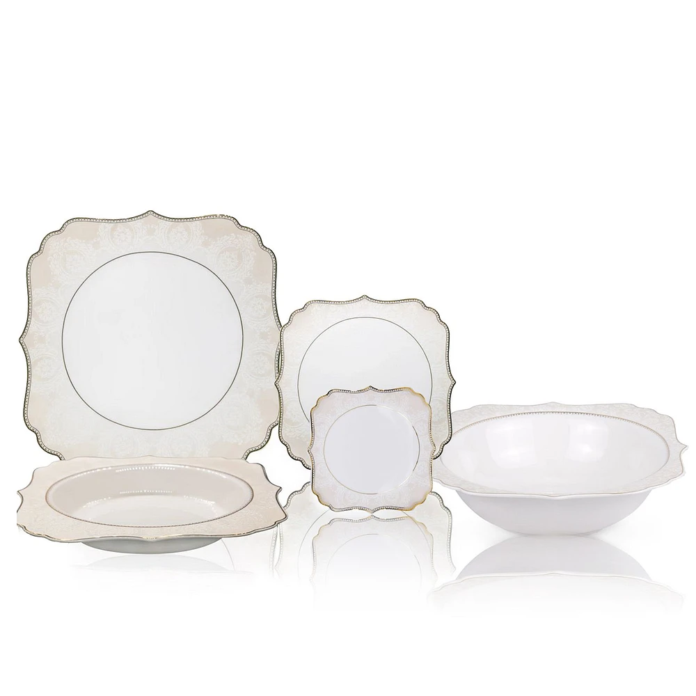 Studo 30-Piece Bone China Dinnerware Set by Brilliant