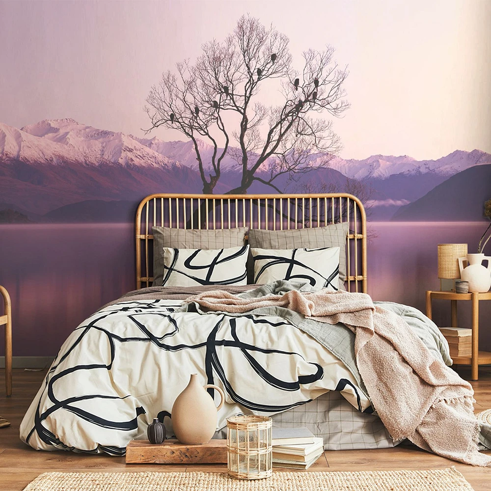 Bird Tree at Dawn Wallpaper Mural