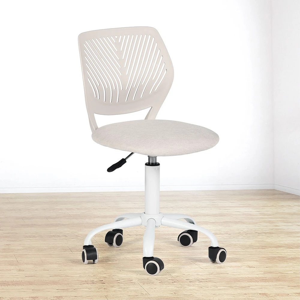 Beige Fabric Task Chair by Maison Classique