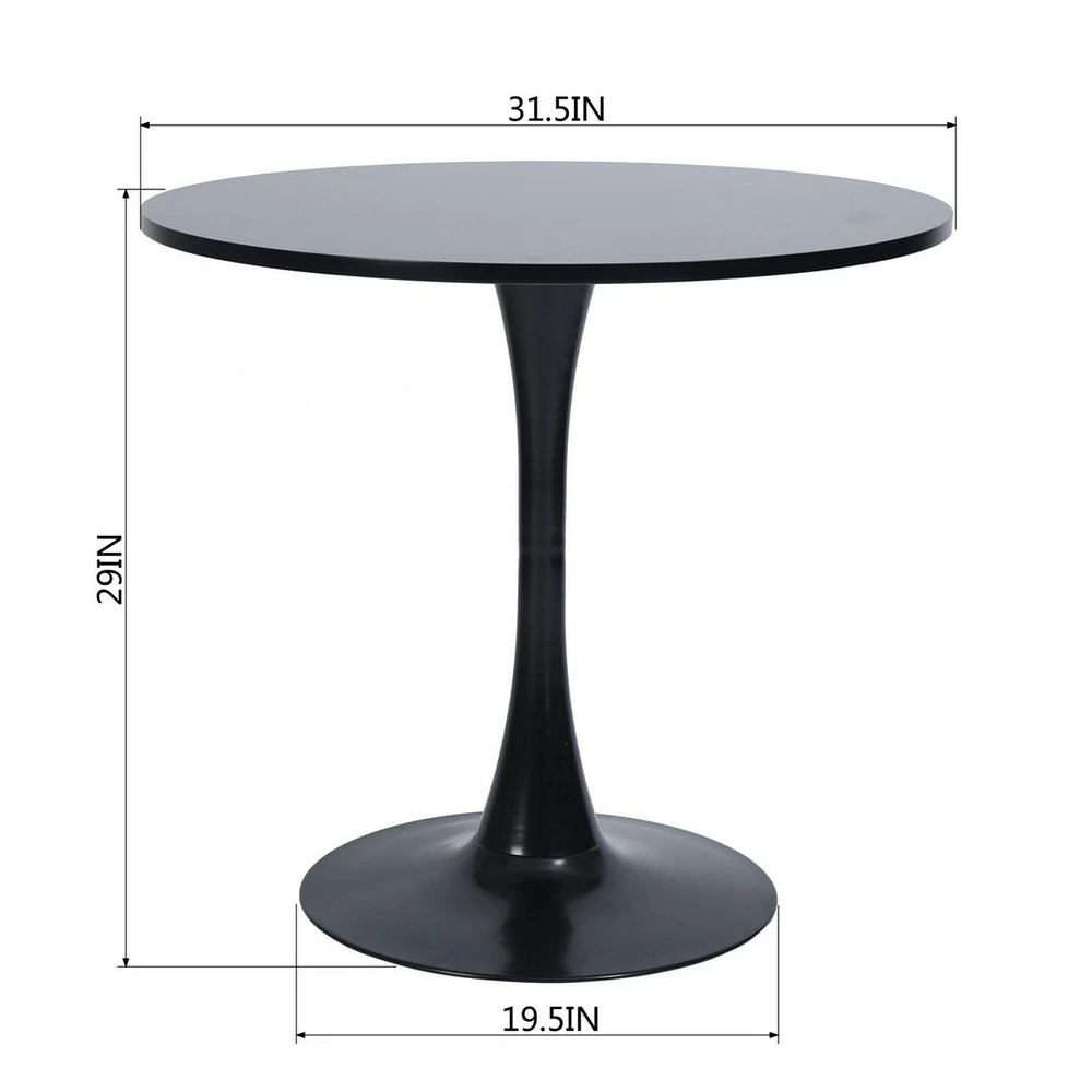Round Dining Set with Chairs, Set of 3