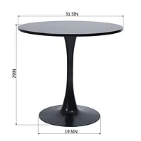 Round Dining Set with Chairs, Set of 3