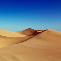 Desert Under Blue Sky Wallpaper Mural