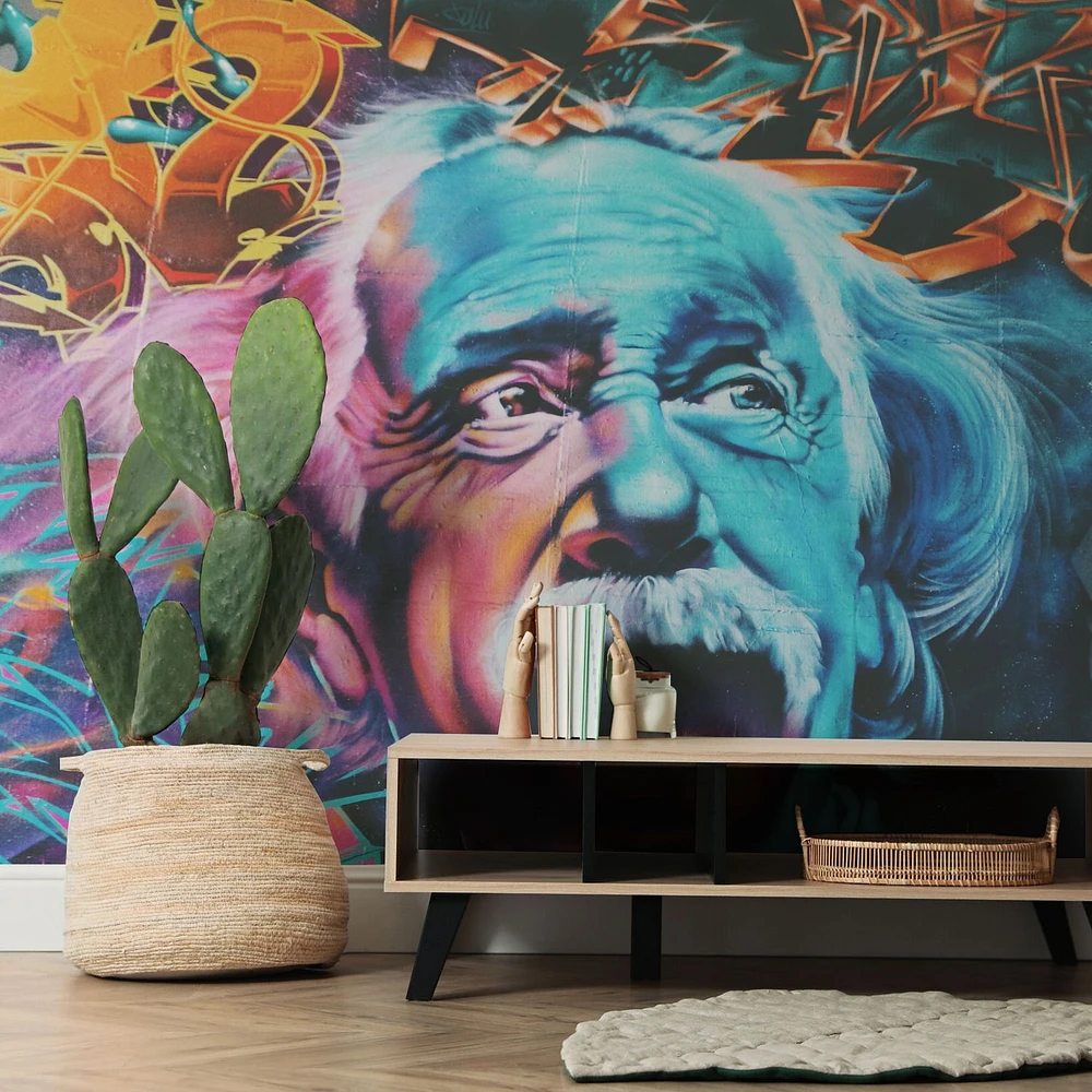 Papier peint mural « Einstein Street Art »