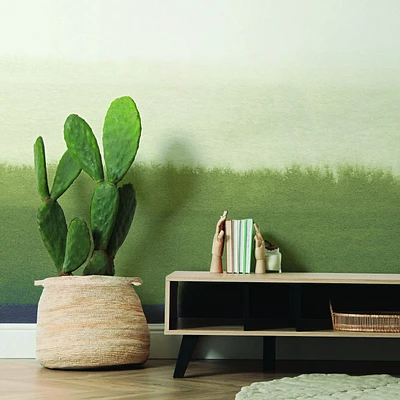 Emerald Forest Color Block Wallpaper Mural