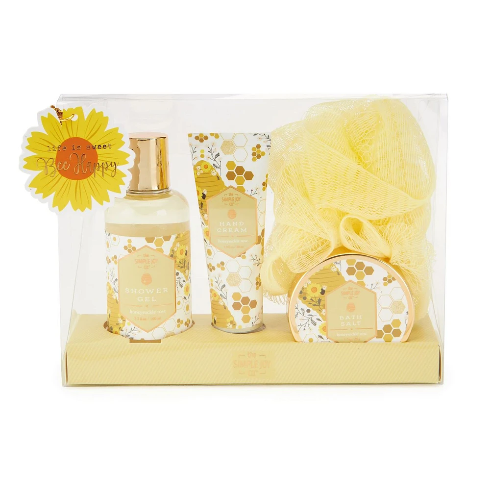 Coffret-cadeau pour le bain - Chèvrefeuille rose