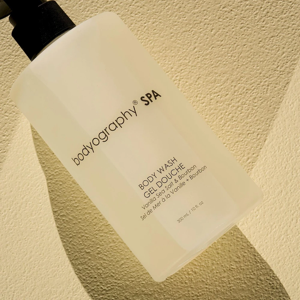 Bodyography Gel douche pour les mains et le corps - Sel de mer à la vanille et bourbon