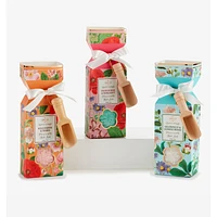 Scented Bath Salts & Wood Spoon Gift Set, Set of 2 - Assorted