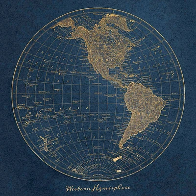 Papier peint mural « Gold Western Hemisphere »
