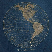 Papier peint mural « Gold Western Hemisphere »