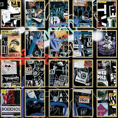 Grunge Street Graffiti Wallpaper Mural