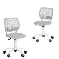 Colorful Swivel Teen Task Chair Set of 2