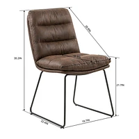 Round Dining Set with Chairs, Set of 3