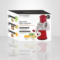 JS GOURMET 3-in-1 Multi Slicer Red