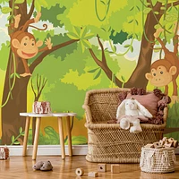 Monkeys The Jungle Wallpaper Mural