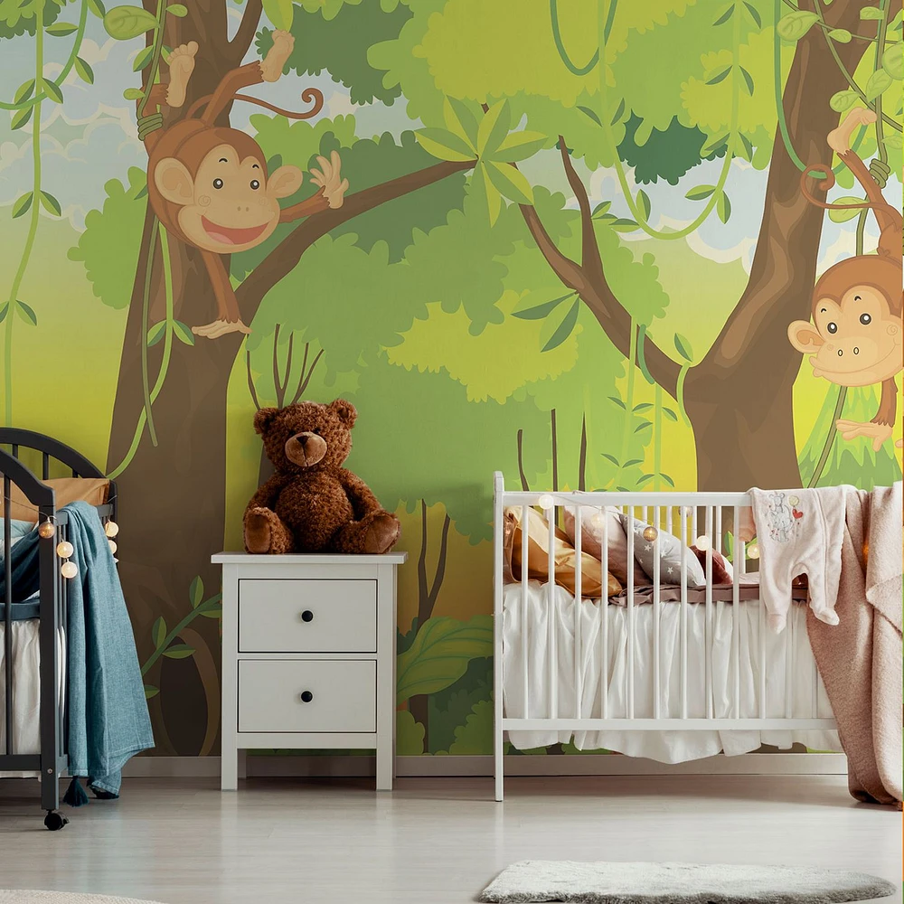 Papier peint mural « Monkeys The Jungle »