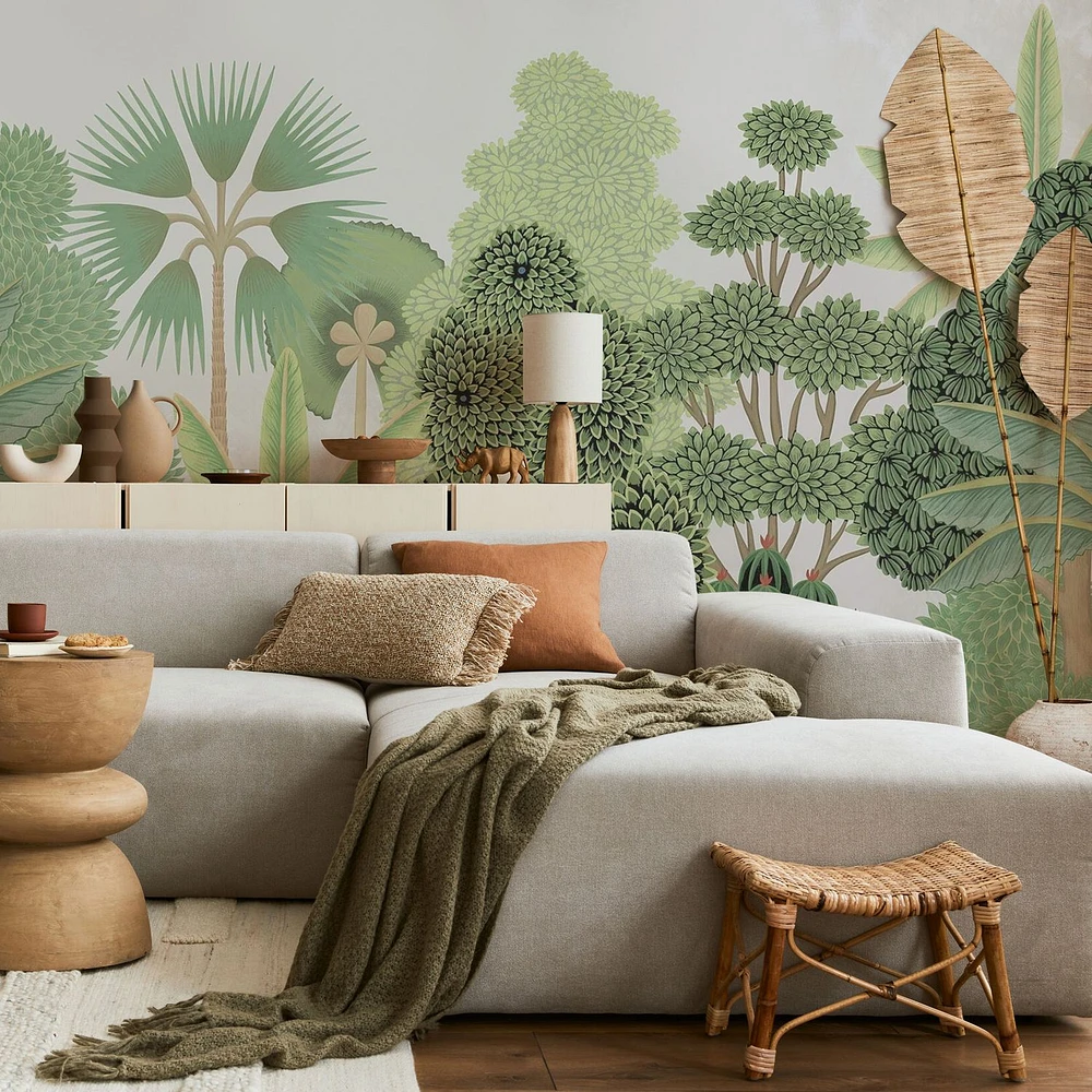 Mughal Gouache Jungle Wallpaper Mural