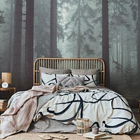 Mysterious Forest Fog Wallpaper Mural