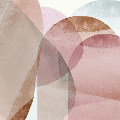 Natural Red Creme Abstract Wallpaper Mural