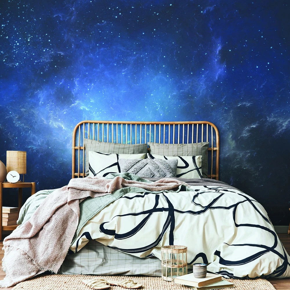 Night Sky With Nebula Wallpaper Mural