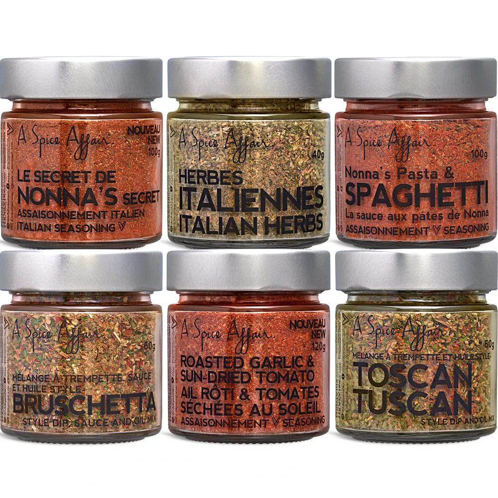 Coffret La Cuisine de Nonna (6 Pots d'épices)